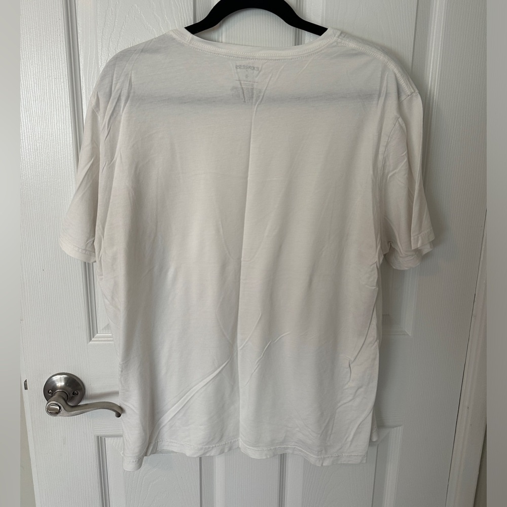 Express White T-Shirt - Picture 2 of 3